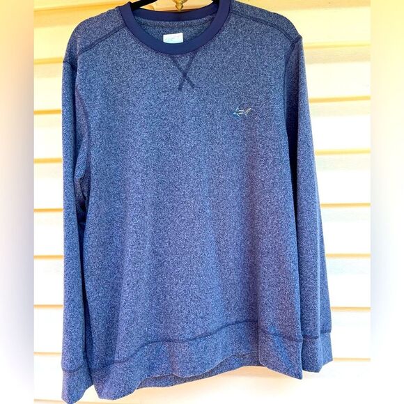 Greg Norman grey textured pattern long sleeved sweater/shirt, soft, crew neck,L - Picture 1 of 10
